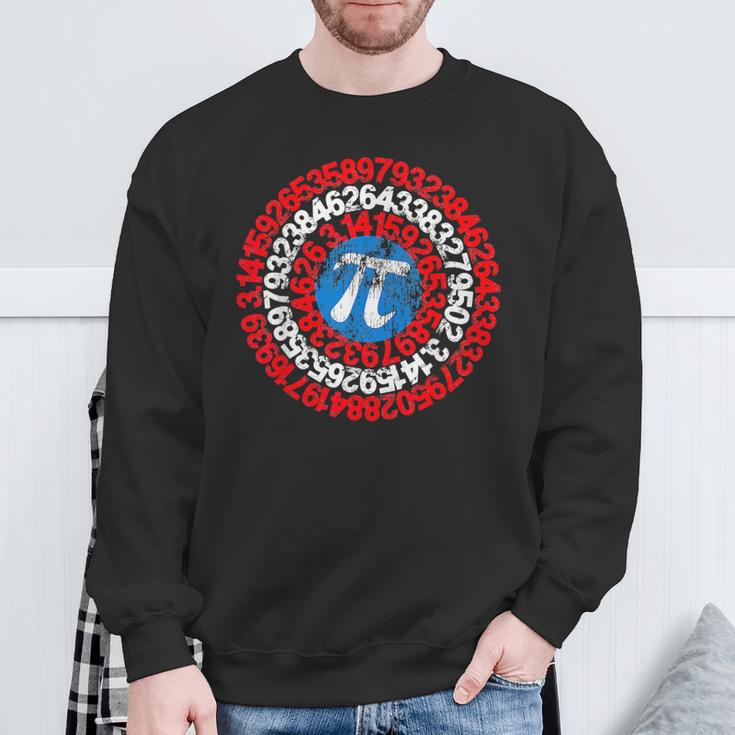 Mathematician Captain Pi Superhero Math Nerd Geek Pi Day Sweatshirt Gifts for Old Men