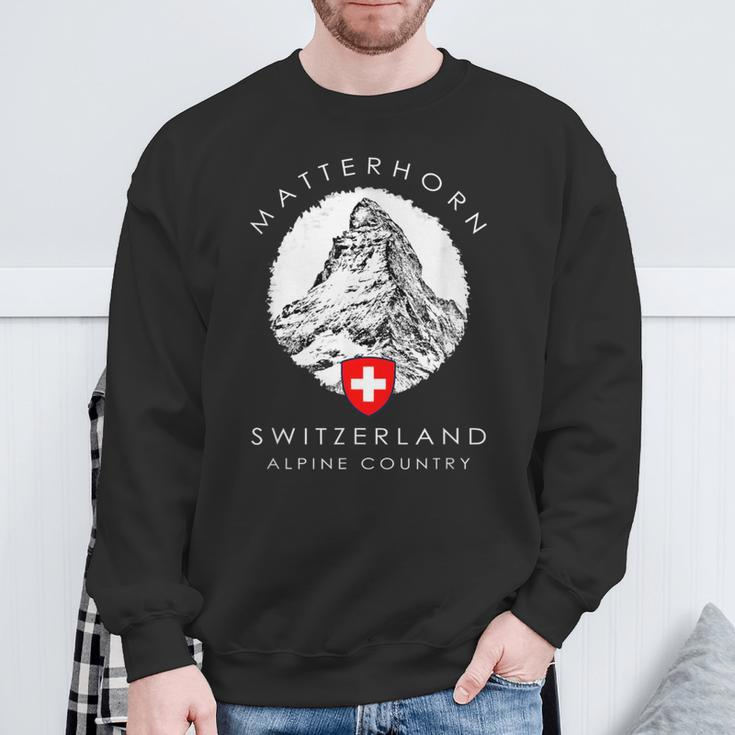 Matterhorn Switzerland Xo4u Original Sweatshirt Geschenke für alte Männer