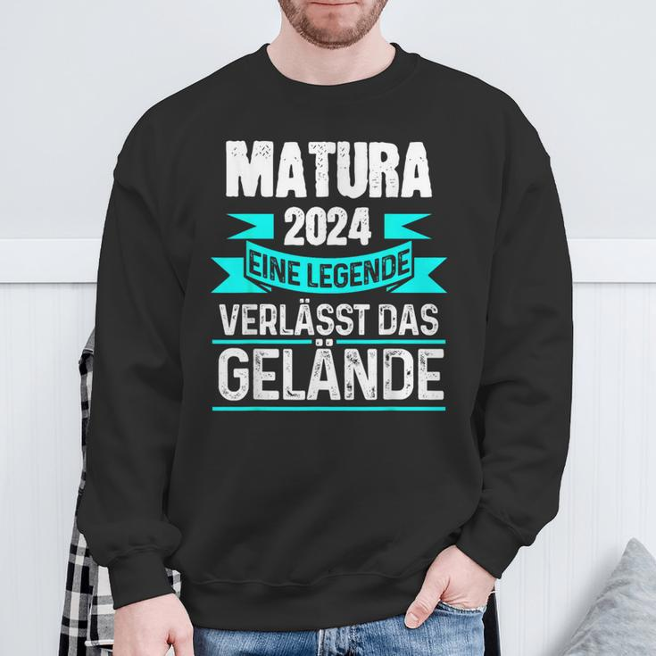 Matura 2024 Eine Legende Verlässt Das Matura Bestanden Sweatshirt Geschenke für alte Männer