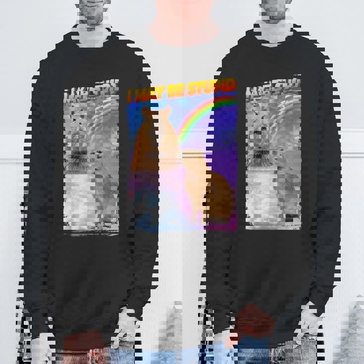 I May Be Stupid Internet Meme Sweatshirt Gifts for Old Men