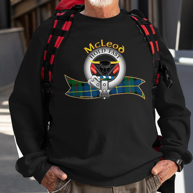 Mcleod Clan Tartan Crest Motto Sweatshirt Gifts for Old Men