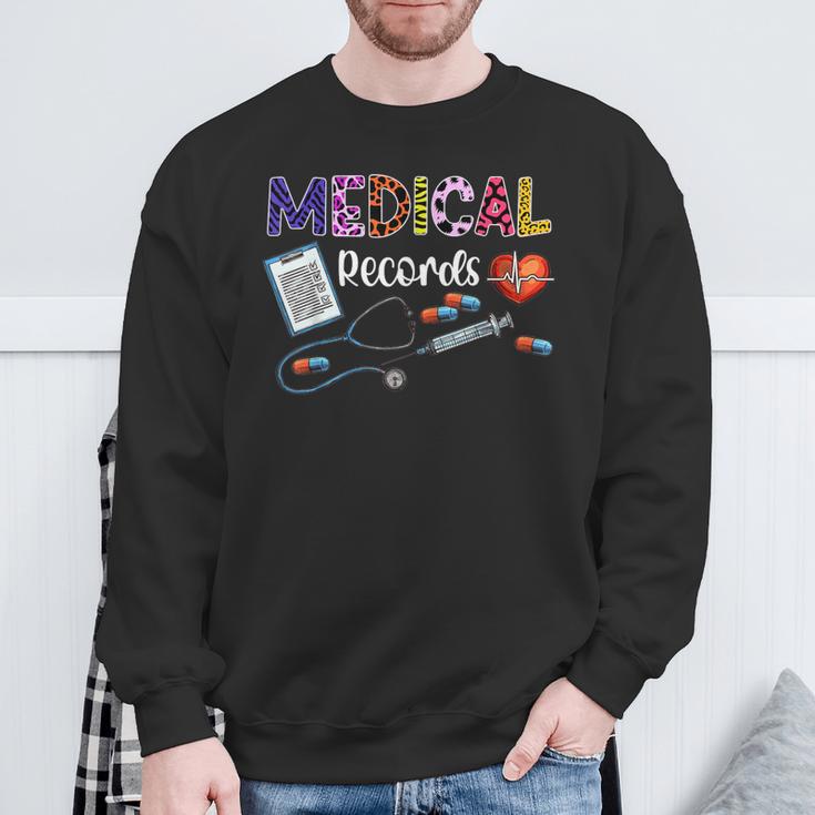 Medical Records Director Medical Records Clerk Sweatshirt Gifts for Old Men