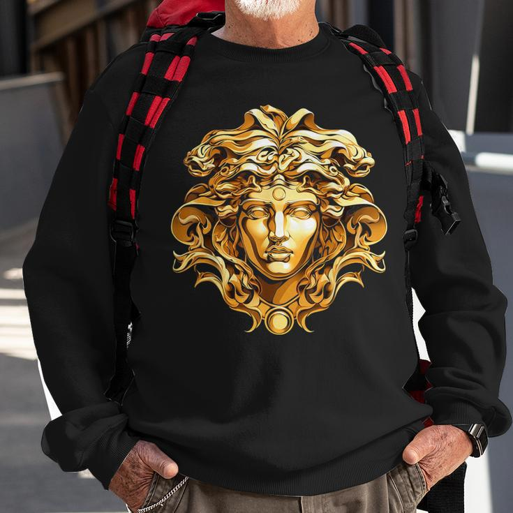 Medusahead Greek Mythology Ancient Snake Hair Sweatshirt Gifts for Old Men