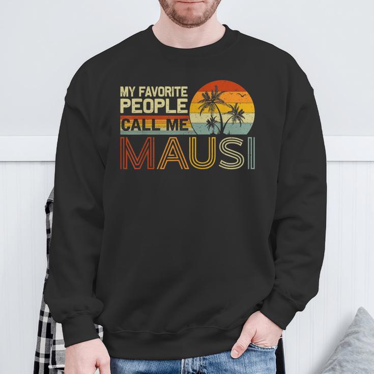 Meine Lieblingsmenschennen Mich Mausiintage Retro Mausi Sweatshirt Geschenke für alte Männer