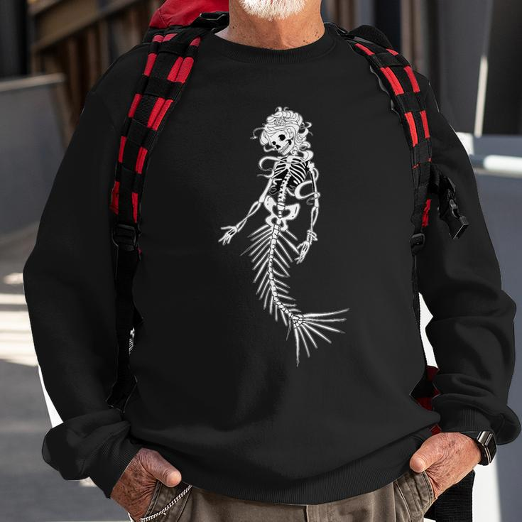 Mermaid Zombie Bones Skull Dead Sweatshirt Gifts for Old Men