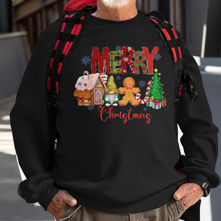 Merry Christmas Candy House Lemon Gnome Gingerbread Pajamas Sweatshirt Gifts for Old Men