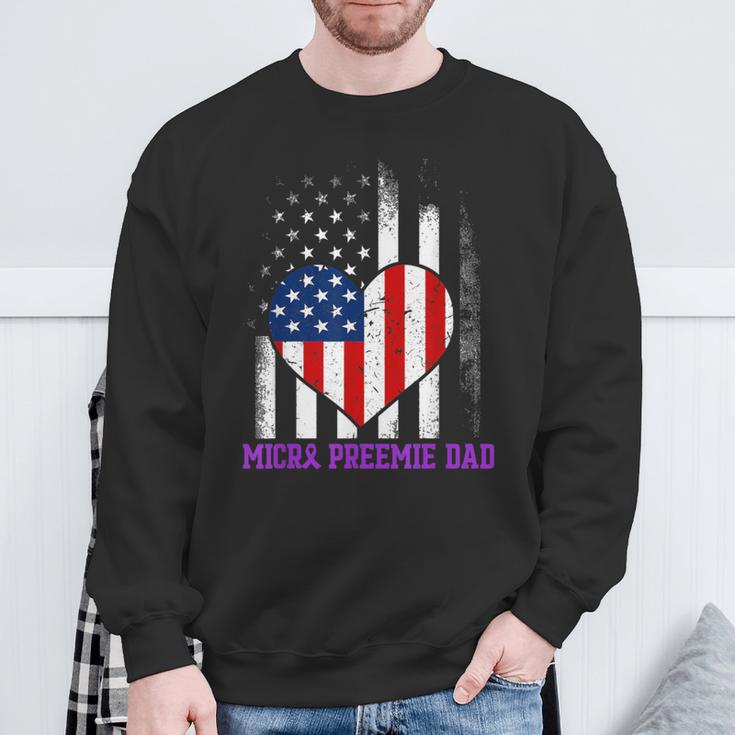 Micro Preemie Nicu New Dad Strength Premature Birth Da1 Sweatshirt Gifts for Old Men