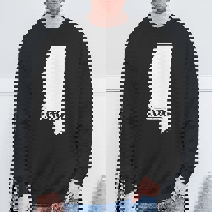 Mississippi Love Hometown State Pride Sweatshirt Gifts for Old Men