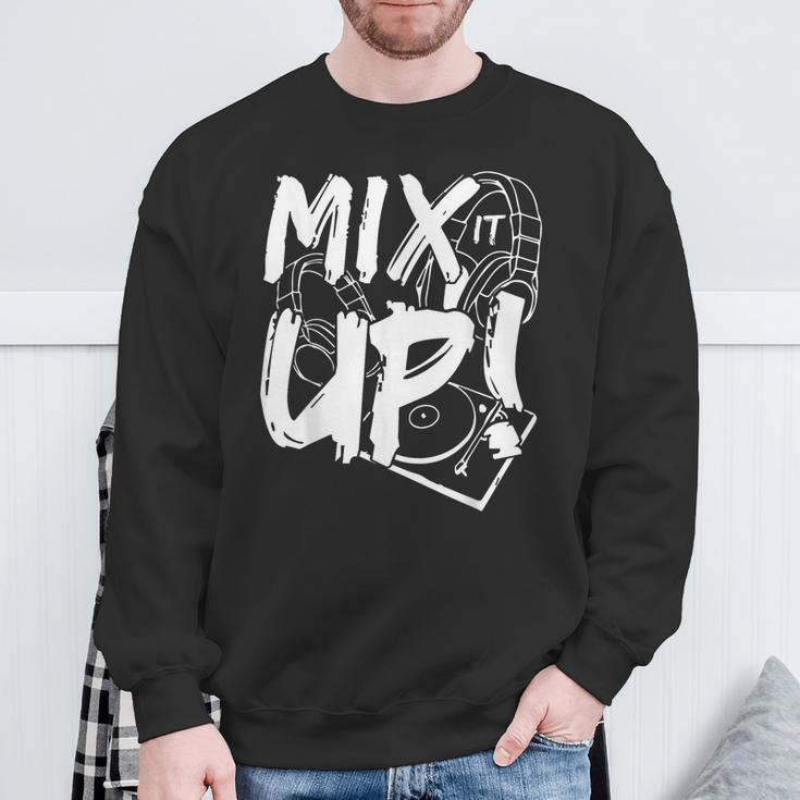 Mix It Up Disc Dj Headphone Music Sound Sweatshirt Gifts for Old Men
