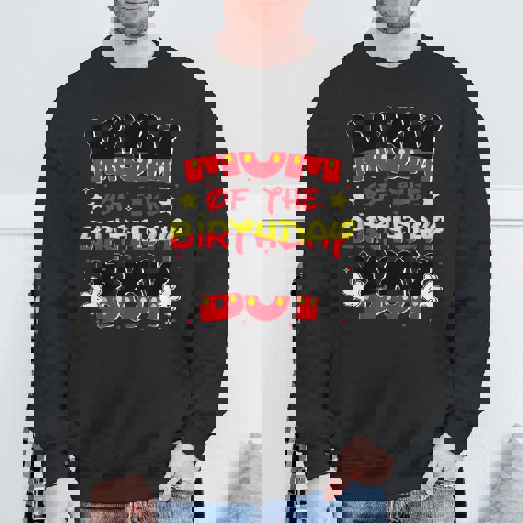 Mom And Dad Birthday Boy Mouse Family Matching Sweatshirt Gifts for Old Men