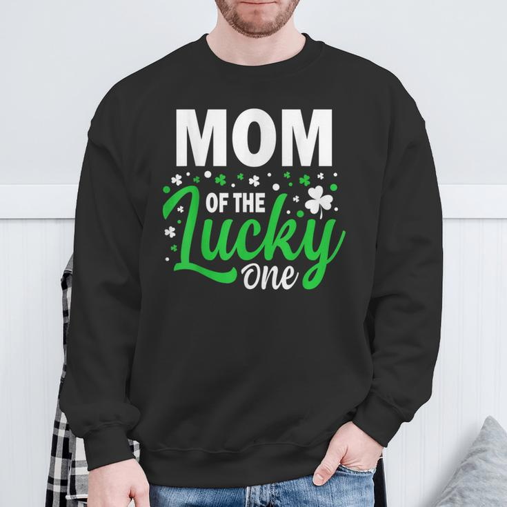 Mom Of The Lucky One Birthday Family St Patrick's Day Sweatshirt Gifts for Old Men