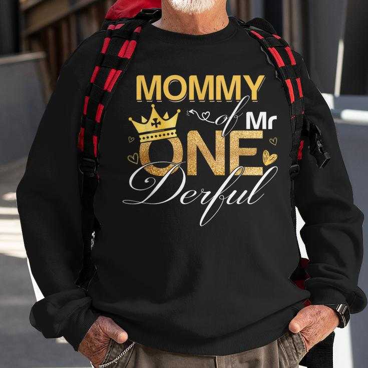 Mommy Of Mr Onederful 1St Birthday First One-Derful Matching Sweatshirt Gifts for Old Men