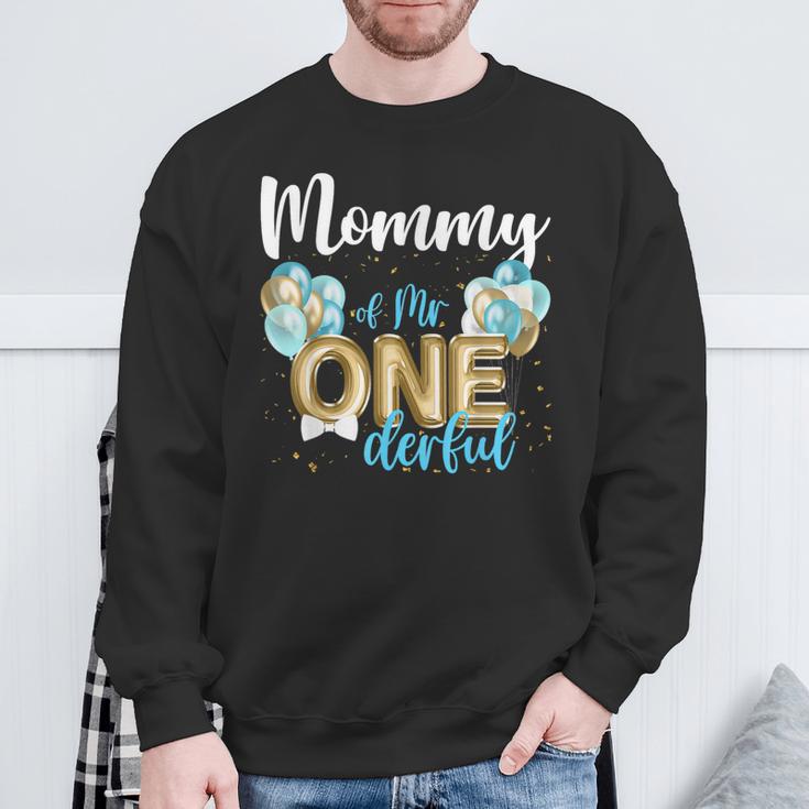 Mommy Of Mr Onederful 1St Birthday First One-Derful Matching Sweatshirt Gifts for Old Men