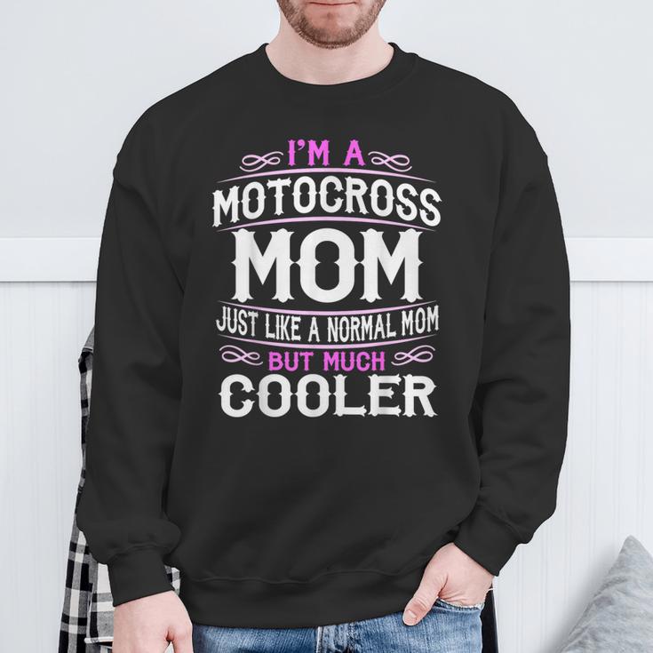 Motocross Mom Cute Sporting Mom Sweatshirt Gifts for Old Men