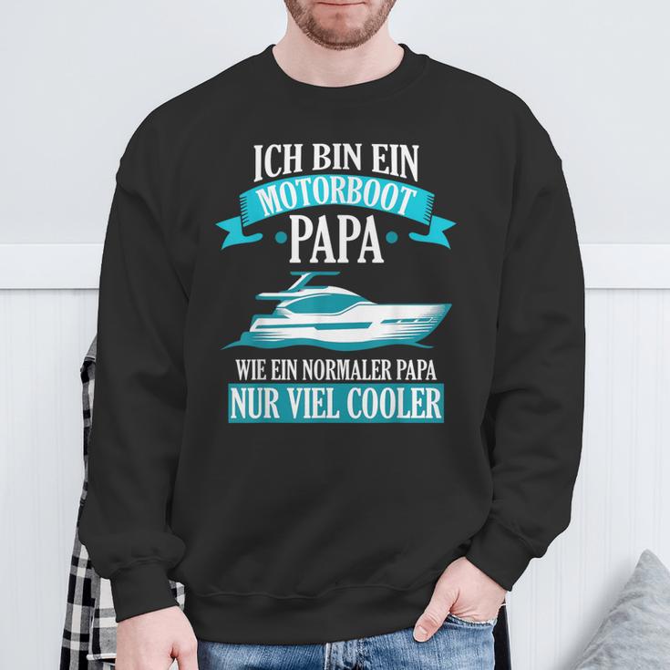 Motorboat Dad Boat Boat Boat Driver Sweatshirt Geschenke für alte Männer