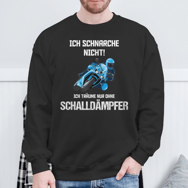 Motorrad Motorradfahrer Ich Schnarche Nicht Slogan Sweatshirt Geschenke für alte Männer