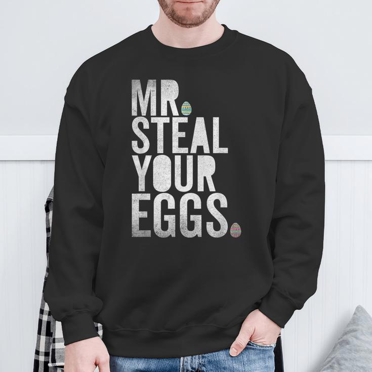 Mr Steal Your Eggs Easter Matching Family For Boys Sweatshirt Gifts for Old Men