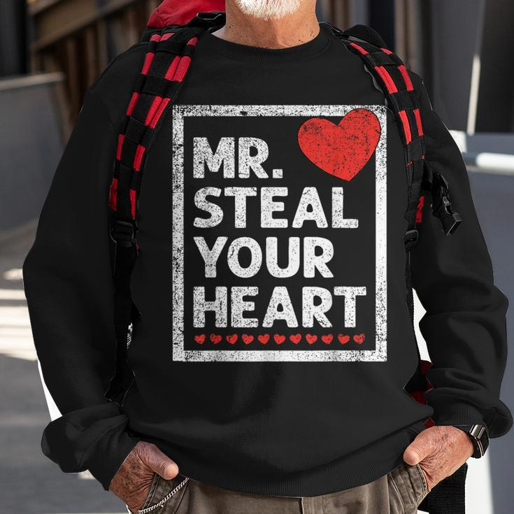 Mr Steal Your Heart Valentines Day Love Boys Sweatshirt Gifts for Old Men