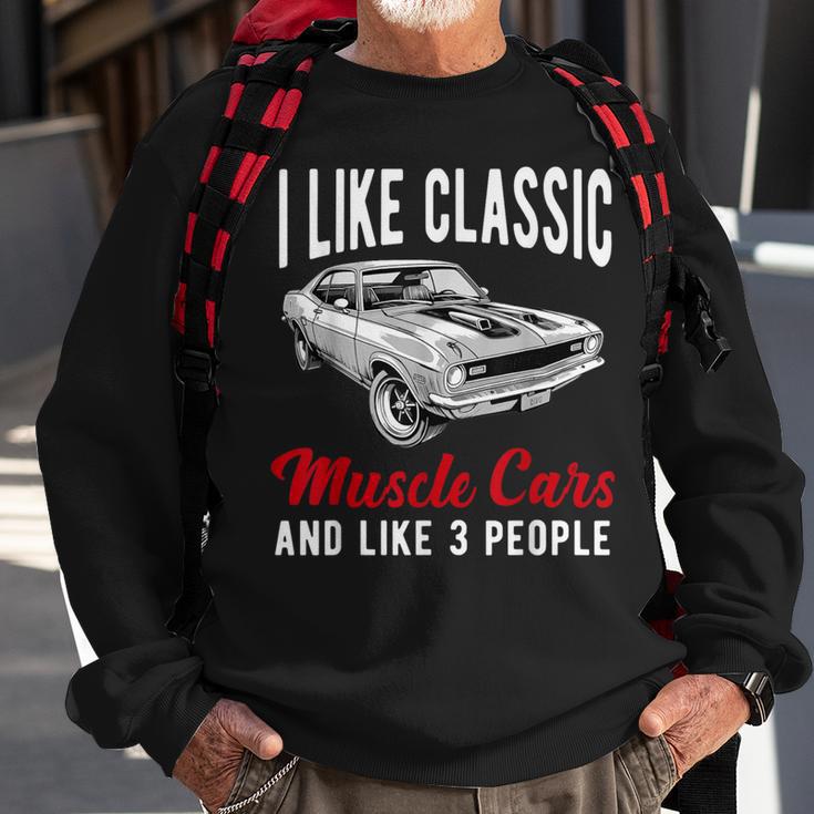 Muscle Car American Classic Muscle Racing Enthusiast Sweatshirt Gifts for Old Men