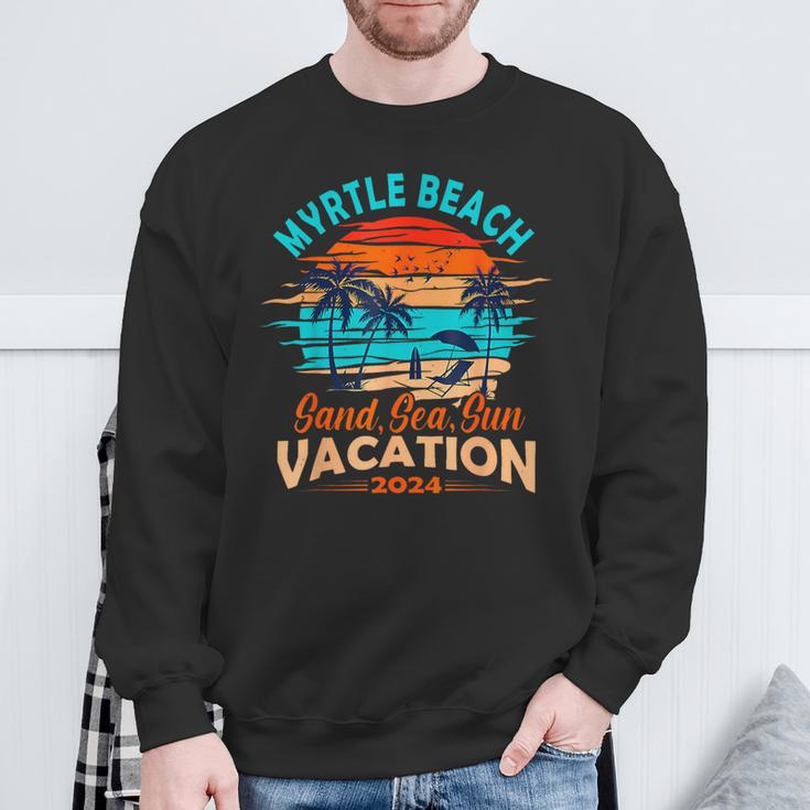 Myrtle Beach Vacation 2024 Matching Family Group Sweatshirt Gifts for Old Men