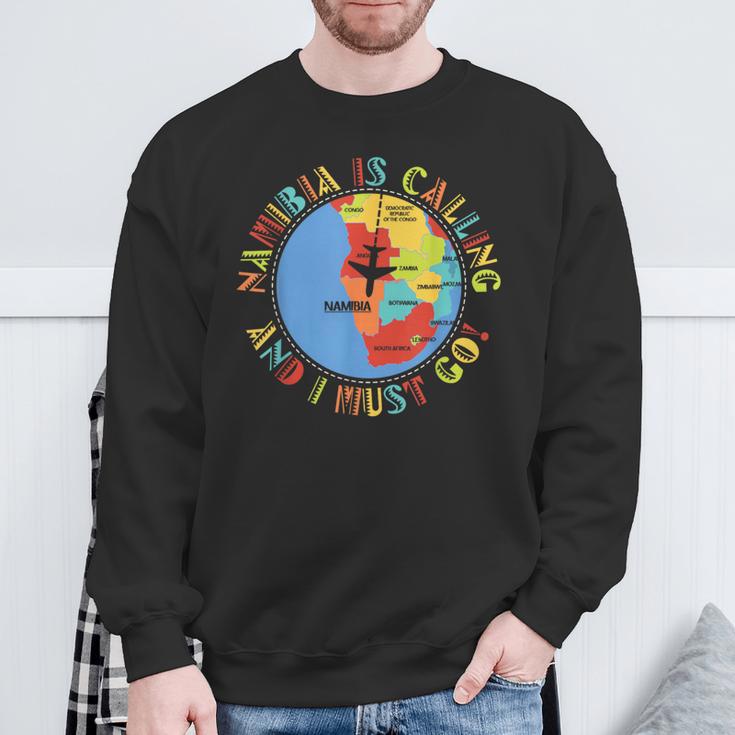 Namibia Ruft Und Ich Muss Gehen Namibia Africa S Sweatshirt Geschenke für alte Männer