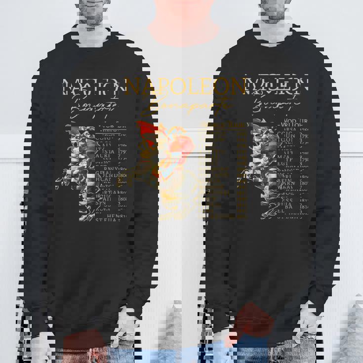 Napoleon Bonaparte World Tour Military History Lover Sweatshirt Gifts for Old Men