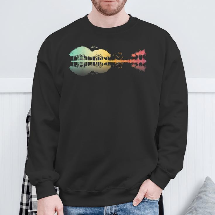 Nature Guitar Retro Style Sweatshirt Gifts for Old Men