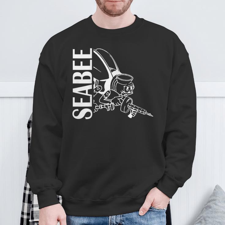 Navy Seabee Sweatshirt Gifts for Old Men