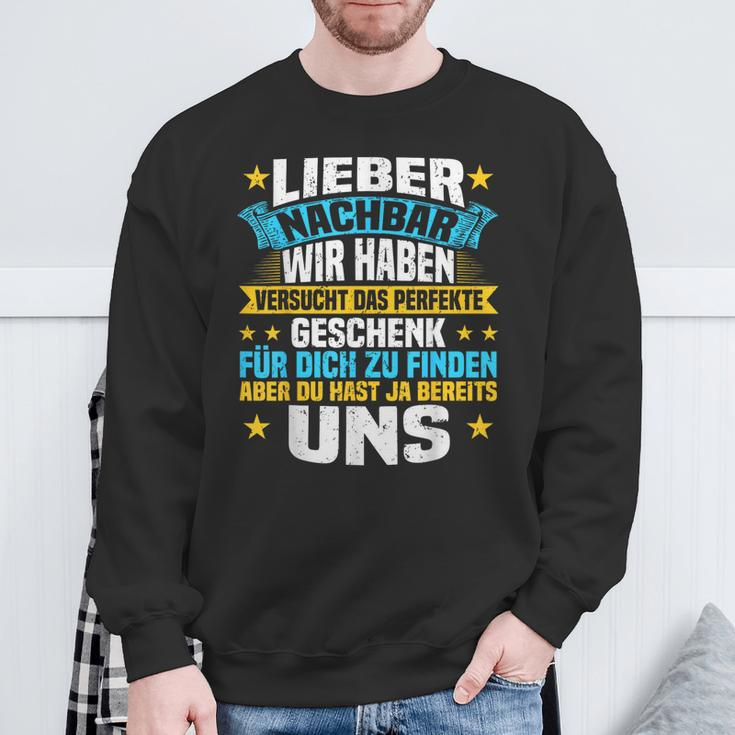 Neighbour Zum Geburtstag Lieber Nachbarn German Language Sweatshirt Geschenke für alte Männer
