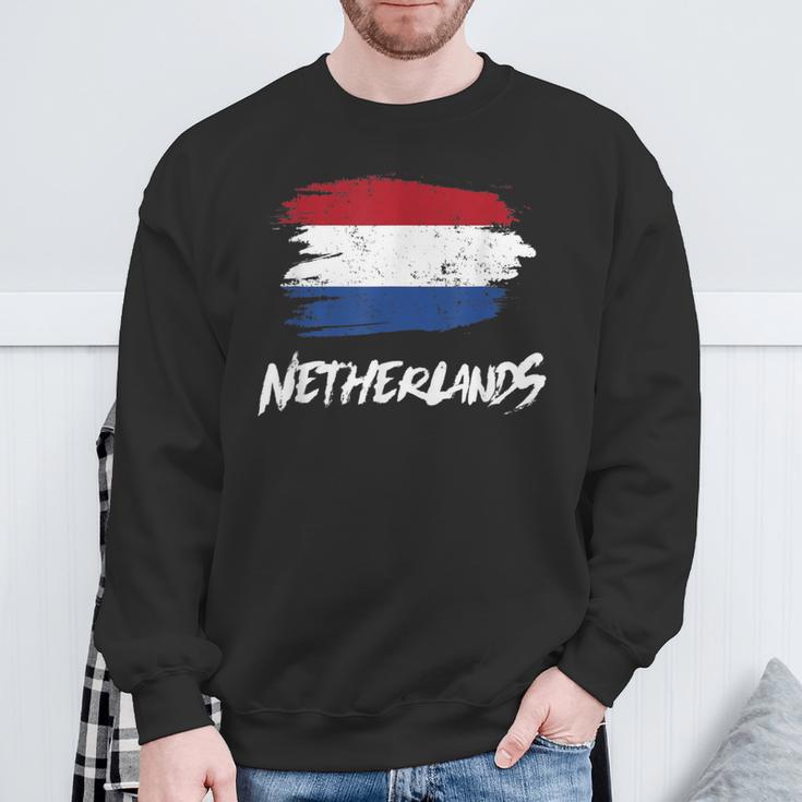 Netherlands Flag Netherlands Flag Holland Fan Sweatshirt Geschenke für alte Männer