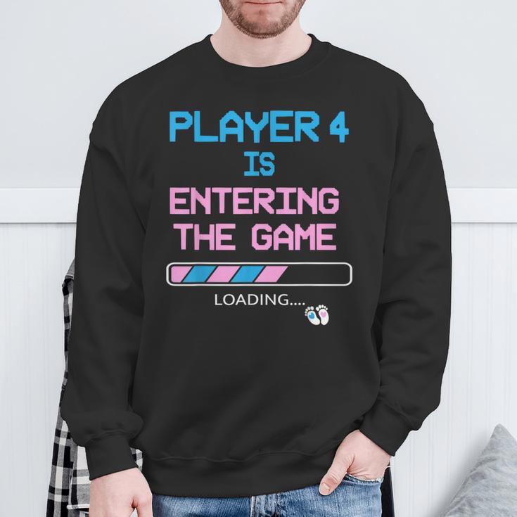 New Dad Baby Announcement Gender Reveal Father's Day Gaming Sweatshirt Gifts for Old Men