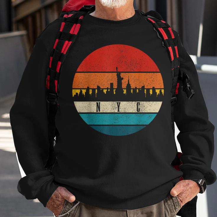 New York City Nyc Ny Skyline Pride Vintage Sweatshirt Gifts for Old Men