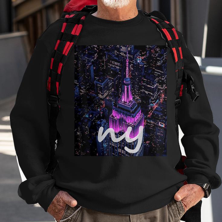 New York Fashion New York City Skyline Sweatshirt Gifts for Old Men