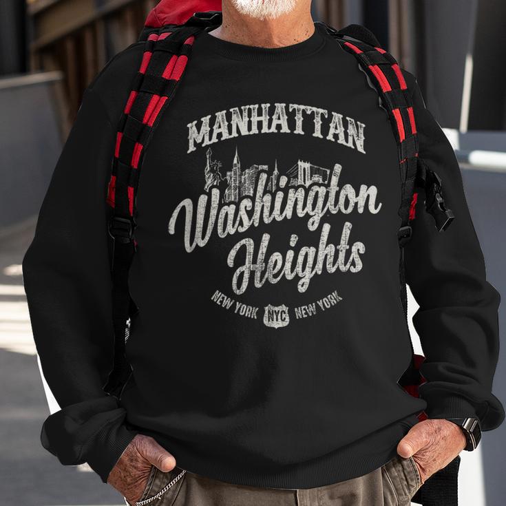 New York Manhattan Washington Heights Sweatshirt Gifts for Old Men