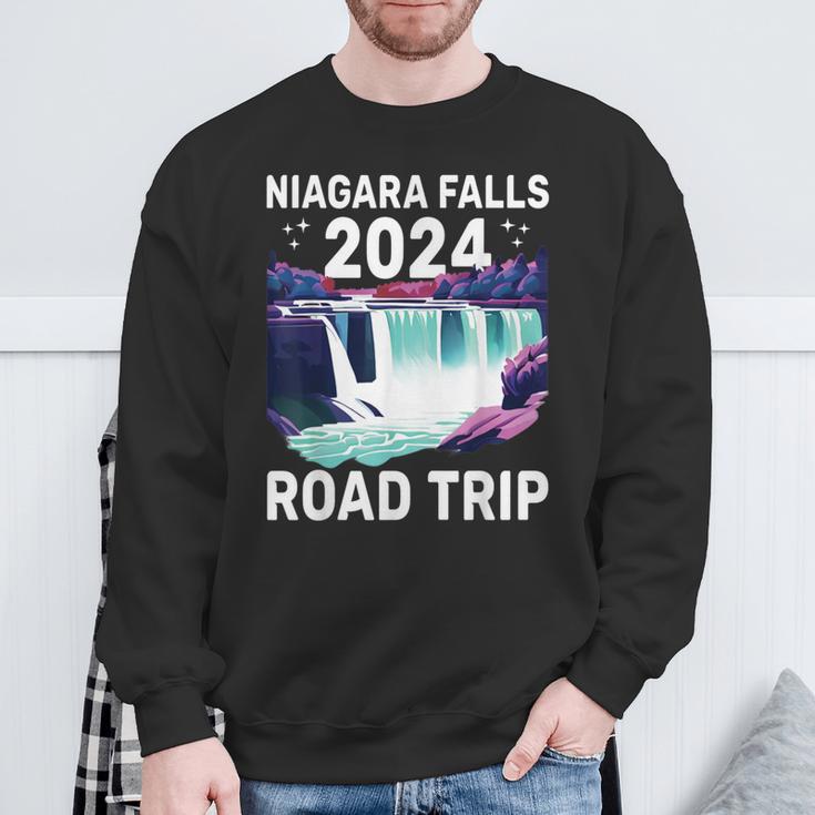 Niagara Falls Road Trip 2024 Summer Vacation Niagara Sweatshirt Gifts for Old Men