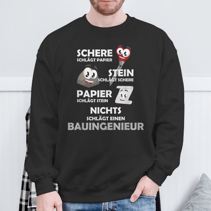 Nichts Schlägt Einen Bauingenieur Sweatshirt Geschenke für alte Männer