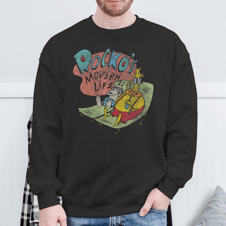 Nickelodeon Rocko's Modern Life Rocko And Heffer Wolfe Sweatshirt Gifts for Old Men