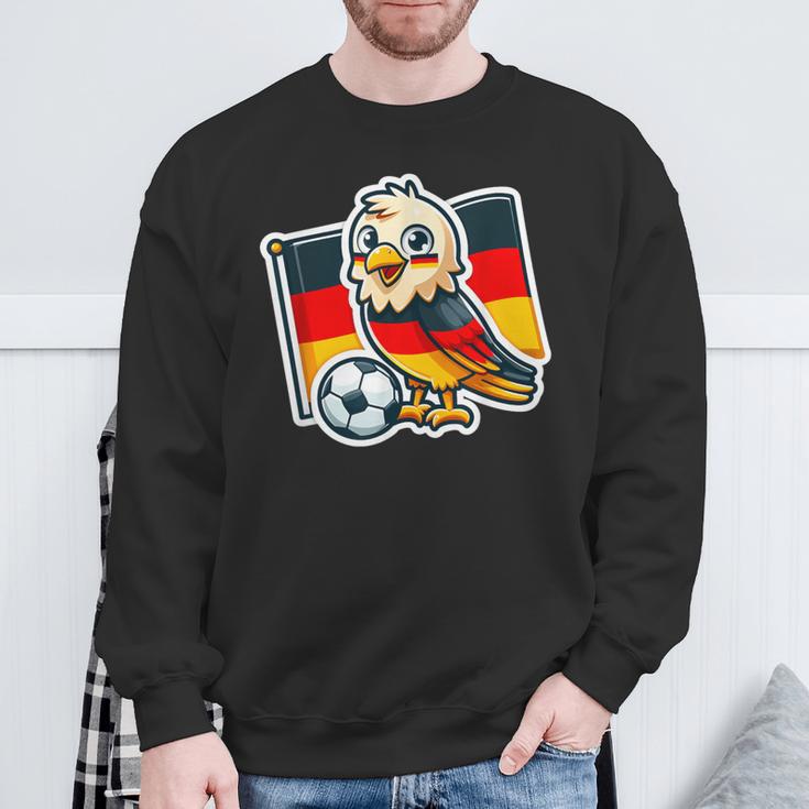 Niedlicher Adler Deutsch Banner Fan Deutschland Flagge Sweatshirt Geschenke für alte Männer