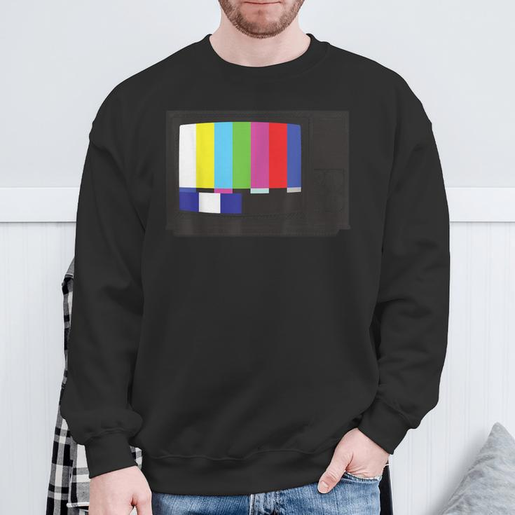 No Signal 70S 80S Television Screen Retro Vintage Tv Sweatshirt Gifts for Old Men