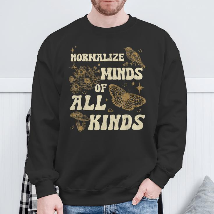 Normalize Minds Of All Kinds Neurodiversity Autism Awareness Sweatshirt Gifts for Old Men