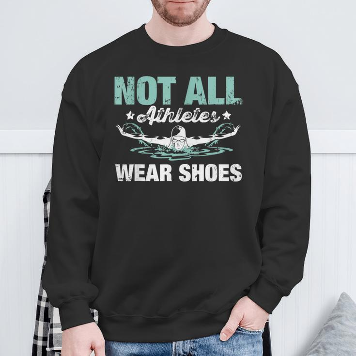 Not All Athletes Wear Shoes Sweatshirt Gifts for Old Men