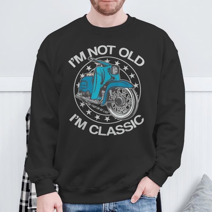 Not Old I'm Classic Schwalbe Kr51 Simson Moped Sweatshirt Geschenke für alte Männer