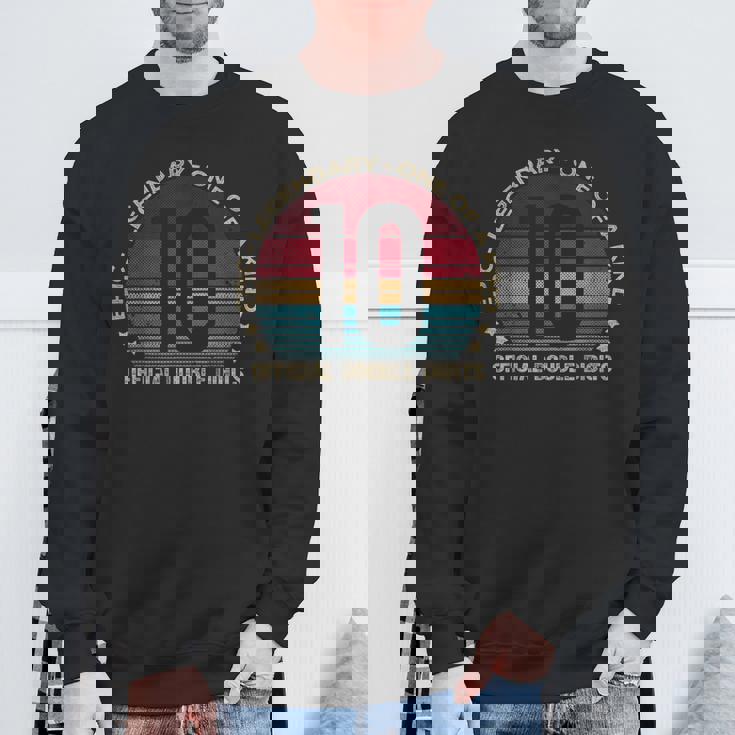 Official Double Digits 10 Year Old 10Th Birthday Sweatshirt Gifts for Old Men