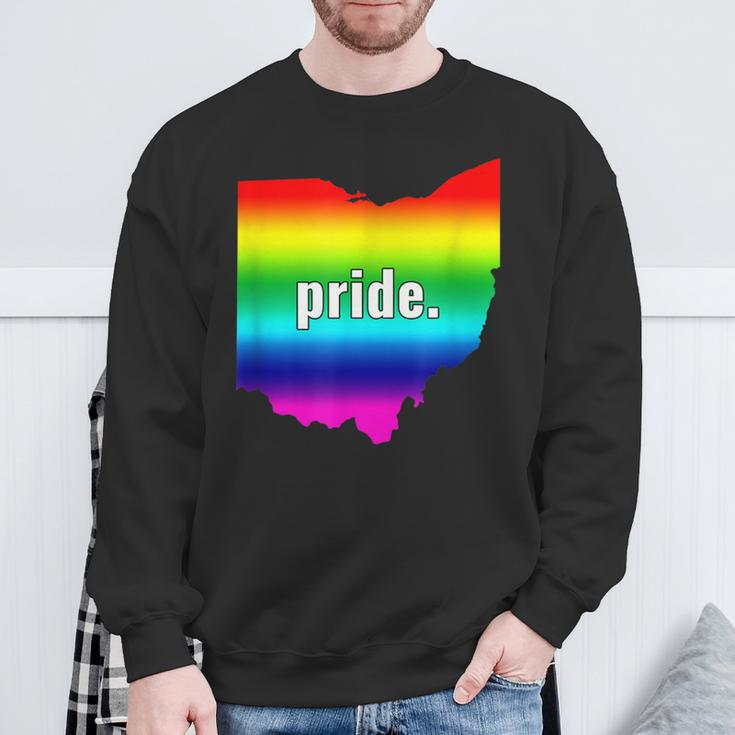 The Official Gay Pride Ohio Rainbow Sweatshirt Gifts for Old Men
