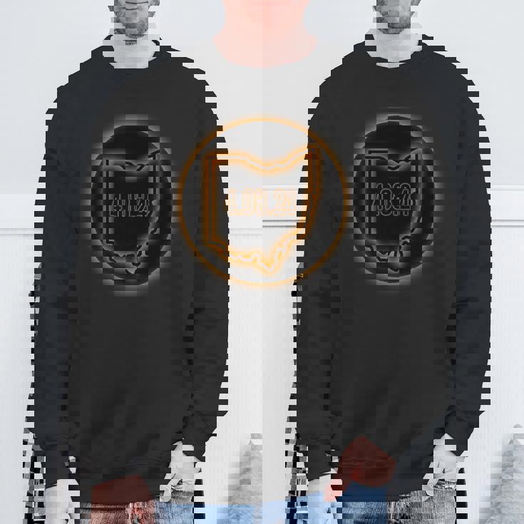 Ohio April 8 2024 Totality Spring Total Solar Eclipse Sweatshirt Gifts for Old Men