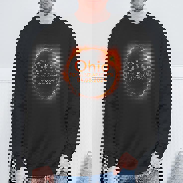Ohio Total Solar Eclipse April 8 2024 Ohio Solar Eclipse Sweatshirt Gifts for Old Men