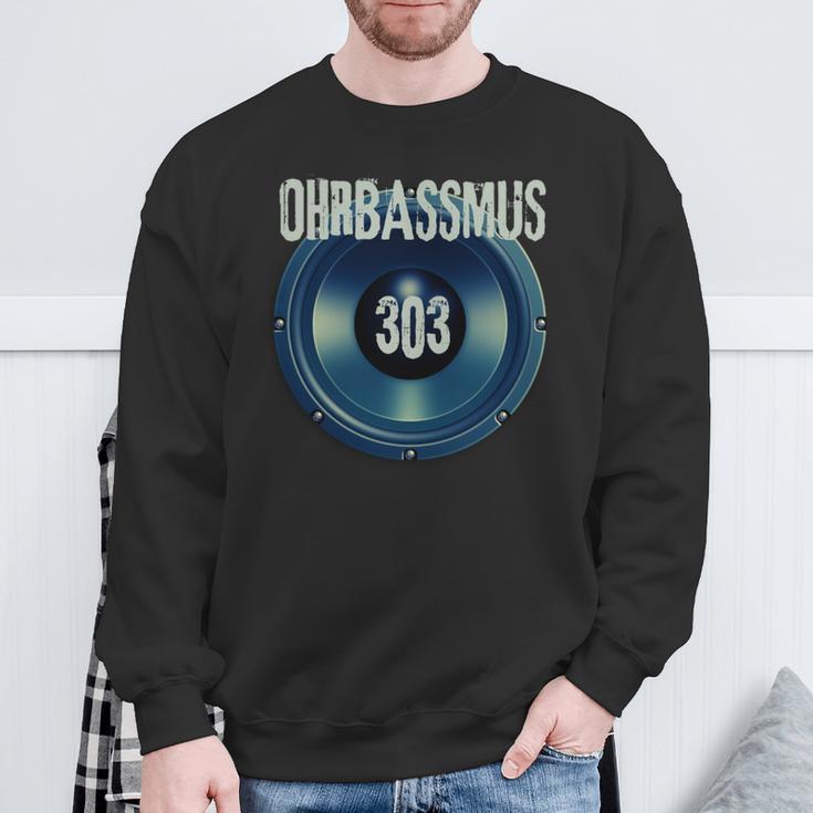 Ohrbassmus Du Liebst Techno Und Die 303 Long-Sleeved Sweatshirt Geschenke für alte Männer