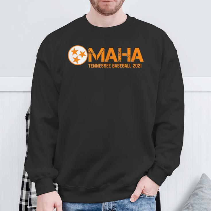 Omaha Bound Knoxville Tennessee Baseball Fan Daddy 2021 Sweatshirt Gifts for Old Men
