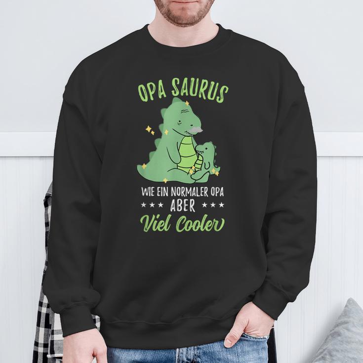 Opa Saurus Lustigesatertag Sweatshirt Geschenke für alte Männer