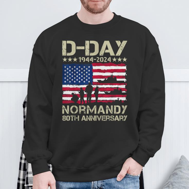 Operation Overlord 1944 D-Day 2024 80Th Anniversary Normandy Sweatshirt Gifts for Old Men